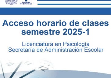 Acceso horario de clases semestre 2025-1