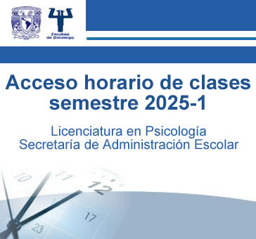 Acceso horario de clases semestre 2025-1