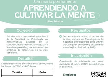 Seminario -Aprendiendo a cultivar la mente