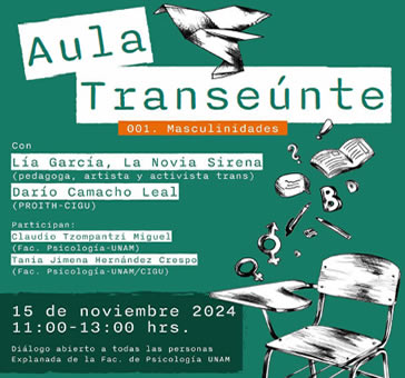 Aula Transeúnte. Sesión 001: Masculinidades