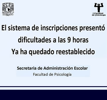 El sistema de inscripciones presentó dificultades -Ya ha quedado reestablecido