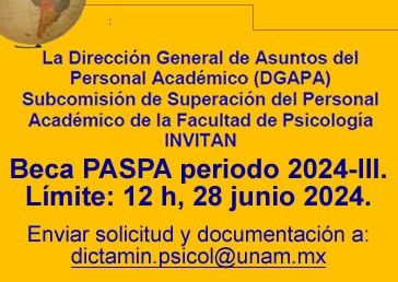 Beca PASPA, periodo 2024-III