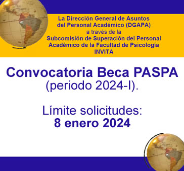 Convocatoria Beca PASPA -Periodo 2024-I.