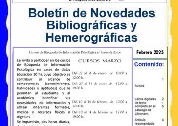 Boletín de Novedades Bibliográficas y Hemerográficas