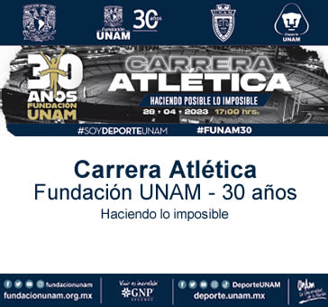 Carrera Atlética -Fundación UNAM -30 años