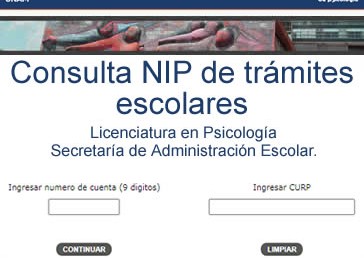 Consulta NIP de trámites escolares -SAE