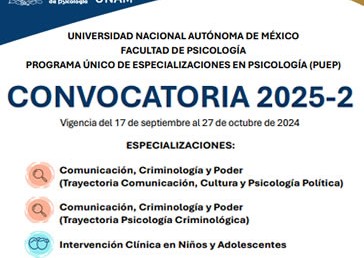 Convocatoria -Programa Único de Especializaciones