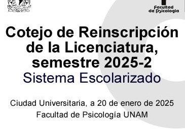 Cotejo de Reinscripción de la Licenciatura -Escolarizado