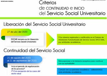 Criterios de continuidad e inicio del Servicio Social…