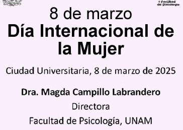 8 de marzo – Día Internacional de la Mujer.