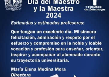 Felicitaciones por Día del Maestro y la Maestra 2024.