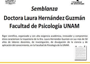 Semblanza -Dra. Laura Hernández Guzmán, profesora emérita.