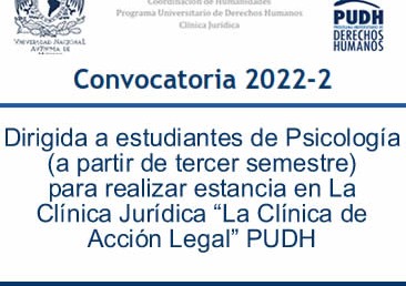 Convocatoria 2022-2 para estudiantes de Psicología…