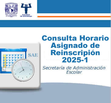 Horario Asignado de Reinscripción 2025-1