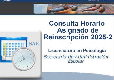 Consulta Horario Asignado de Reinscripción 2025-2