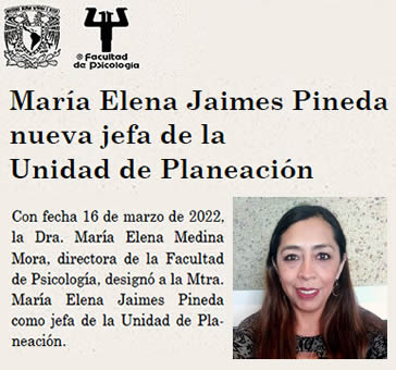 María Elena Jaimes Pineda, nueva jefa de la Unidad de Planeación