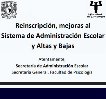 Reinscripción -Mejoras al Sistema de Administración Escolar