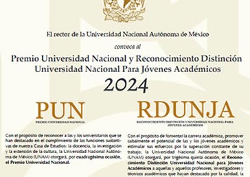 Premio Universidad Nacional y Reconocimiento Distinción…