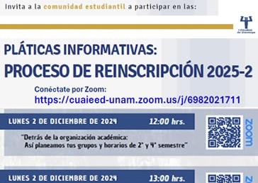 Pláticas informativas -Proceso de Reinscripción 2025-2