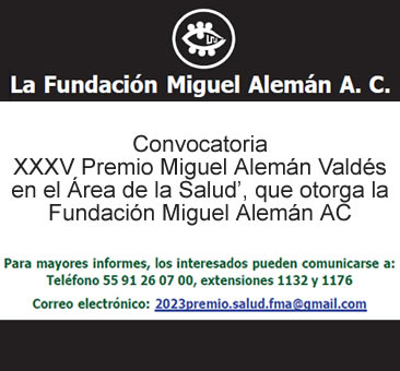 Premio Miguel Alemán Valdés en el Área de la Salud
