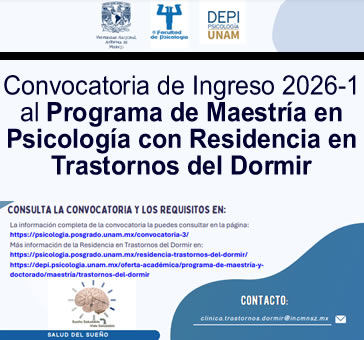 Convocatoria -Programa de Maestría en Psicología