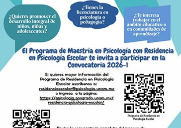 Maestría en Psicología con Residencia en Psicología Escolar