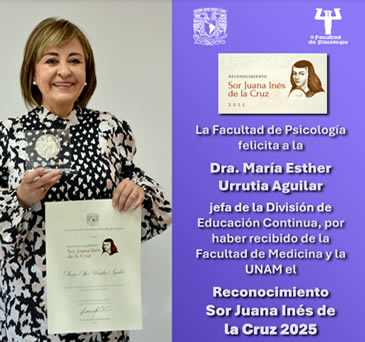 Felicitaciones a la Dra. María Esther Urrutia Aguilar