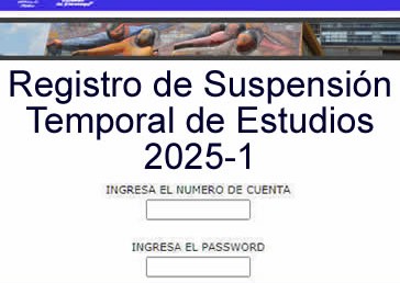 Registro de Suspensión Temporal de Estudios