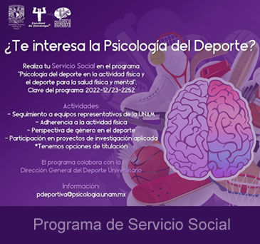 Programa de Servicio Social -Psicología del deporte