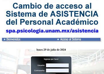 Cambio de acceso al Sistema de Asistencia