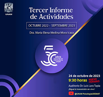 Tercer Informe de Actividades -Dra. Medina Mora.
