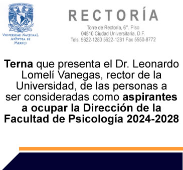 Terna -Aspirantes a ocupar la Dirección de la Facultad