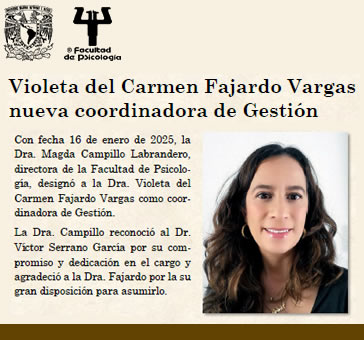 Violeta del Carmen Fajardo Vargas, nueva coordinadora de Gestión